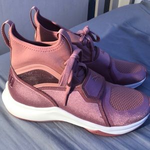 Blush Pink Puma Sneakers.
